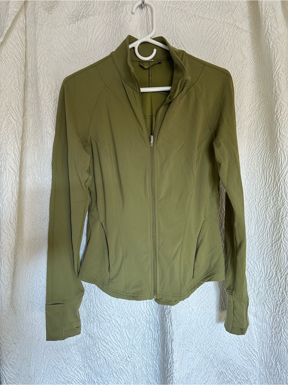 lululemon define Olive Green Zip Athletic Jacket
